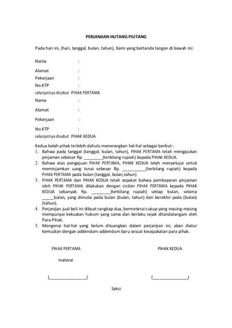 Detail Contoh Surat Pernyataan Lunas Hutang Piutang Koleksi Nomer