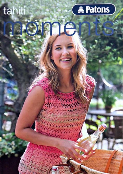 womens crochet and knitting pattern book tahiti moments etsy uk lace weight yarn crochet women