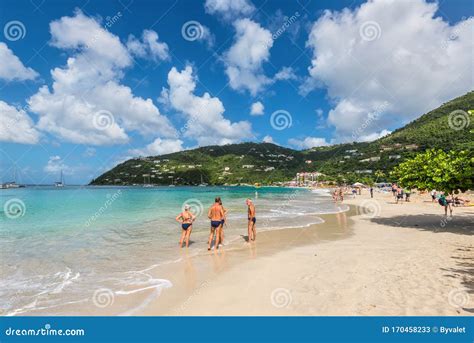 Cane Garden Beach In Cane Garden Bay Tortola British Virgin Islands Editorial Stock Photo