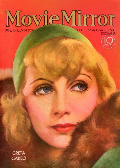 Greta Garbo Movie Mirror December 1931 Illustration By John Ralston