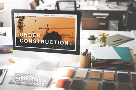 Under Construction Building Architecture Concept Stock Photo Image Of