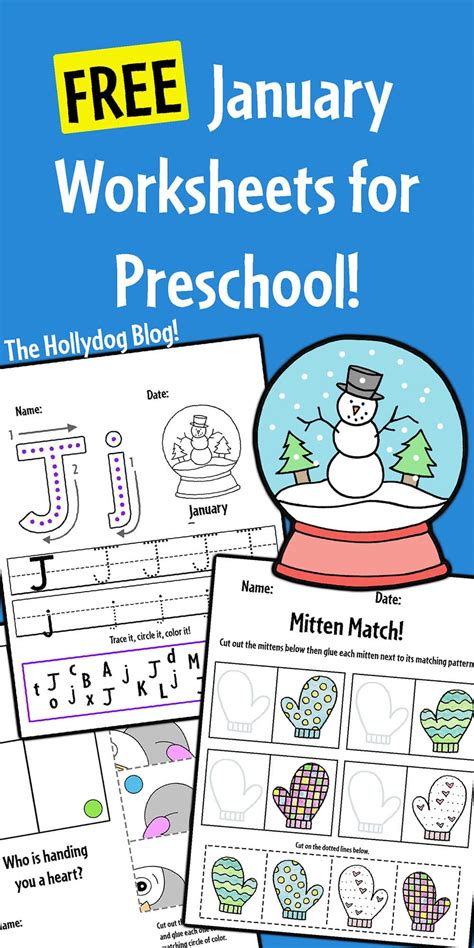 January Preschool Worksheets Planning Playtime Preschool Worksheets