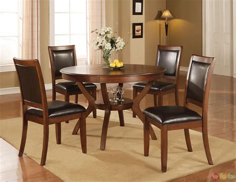 Start with a traditional or modern dining room table, chairs and dining bench for formal dinners and entertaining. Nelms Walnut Finish Casual 5 Piece Dining Room Set