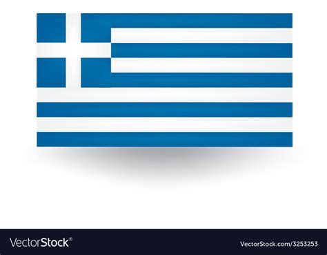 Greek Flag Royalty Free Vector Image Vectorstock