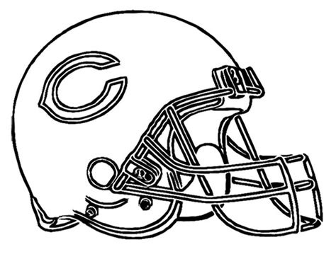 Explore kellie liebegott riveras board saints coloring pages on pinterest. Football Helmet Chicago Bears Coloring Page | Football ...