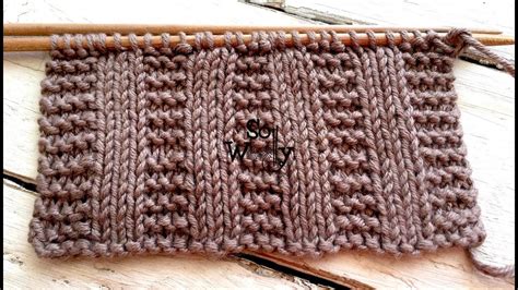 Garter Stitch Rib A Super Easy Two Row Repeat Knitting Pattern Great For Beginners So Woolly