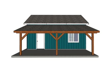 12×24 Attached Carport Side View Howtospecialist How To Build