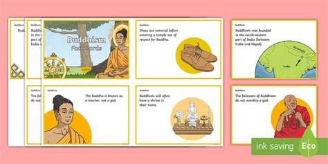 Buddhism Facts For Kids Flashcards Ks2 Teaching Resource