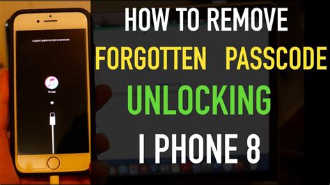 How To Remove Forgotten Passcode Of Iphone 8📲 Unlock🔓 Restore🔐 Reset📝 Setup 📱 Youtube