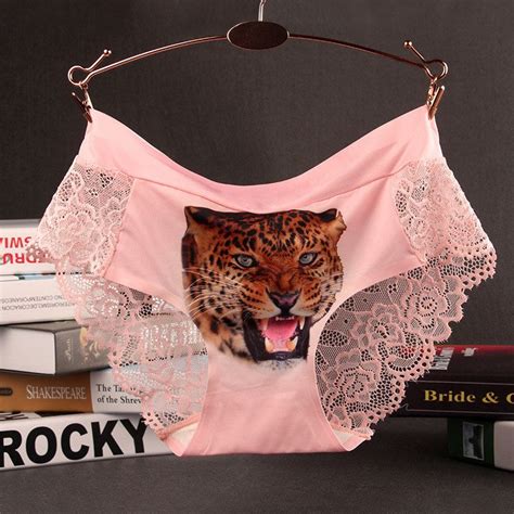 2019 2017 New Sexy Panties Seamless 3d Tiger Print Underwear Women