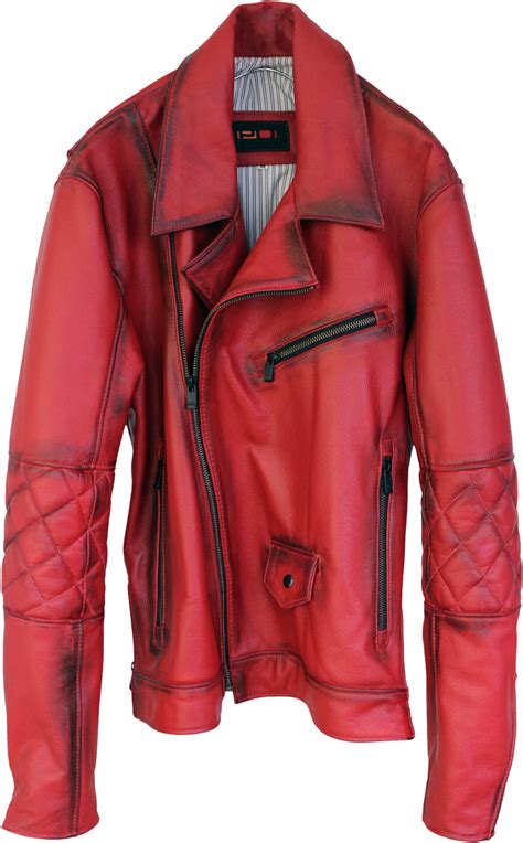 Mag Ax Leather Jacket Napa Red Hand Burnished Limited
