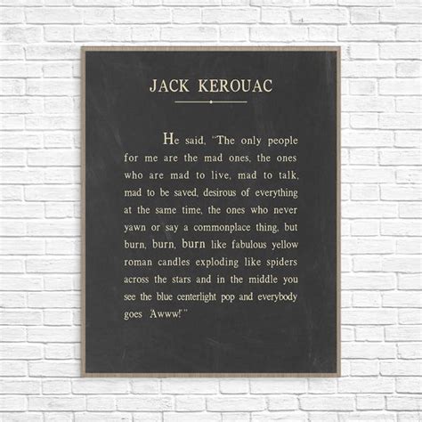 Jack Kerouac Quote Etsy