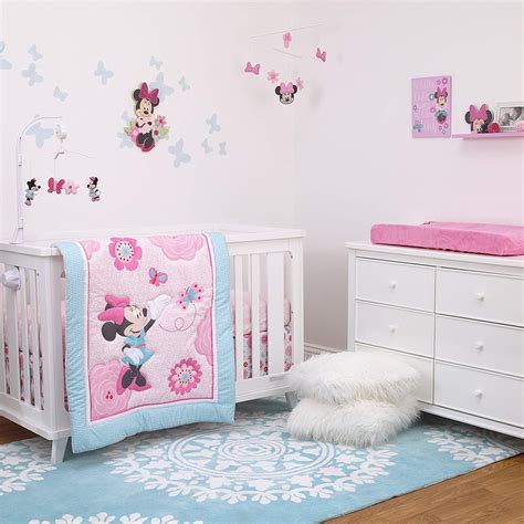 Disney Minnie Mouse 3 Piece Nursery Crib Bedding Set