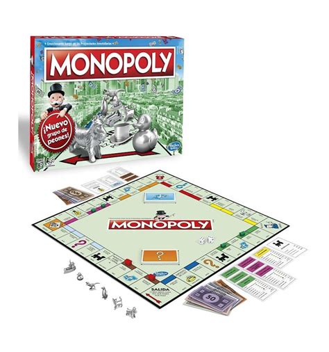 Con el juego monopoly voice banking, los jugadores viajan alrededor del tablero con el objetivo de ser la persona con más dinero y mayor valor. juego-monopoly-clasico-hasbro, comprar juegos de mesa en jerez