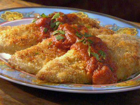 It's super easy to make and incredibly delicious! Panko Parmesan Crusted Chicken with Wasabi Tomato Sauce Recipe | Robin Miller | Food Network
