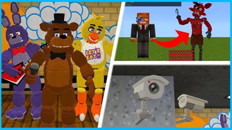 The Best Fnaf 1 Addon For Mcpe Job Cams Morphs Showtime And More