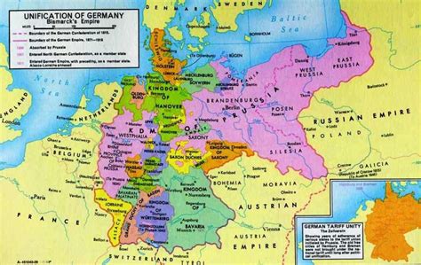 Germany Map Before And After Unification Western Civilization Ii