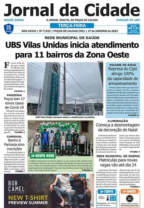 Jornal Da Cidade 17 De Janeiro De 2023 Jornal Da Cidade Notícias De