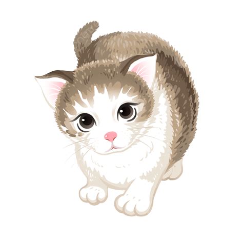 Brown Cat Png Transparent Original Cartoon Brown Cute Cat Illustration
