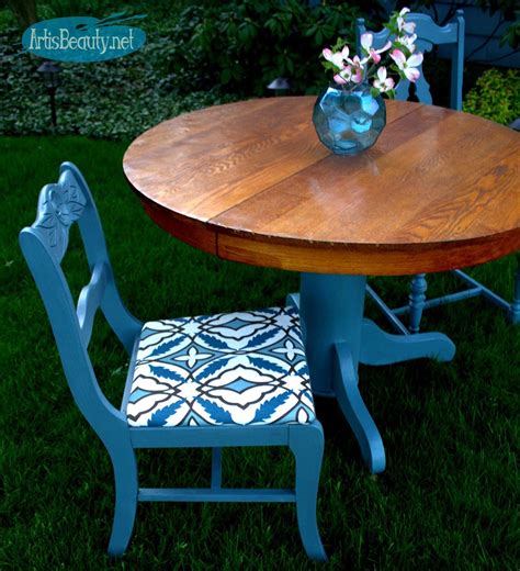 Buy chair antique tables and get the best deals at the lowest prices on ebay! Antique Round Pedestal Table and Mismatched Chair Makeover ...