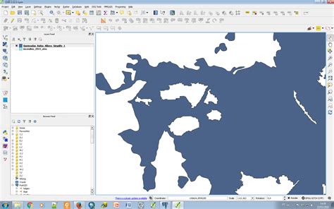 Qgis Why Are The Holes In My Polygons Not Generalized