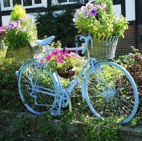 1061 Best Flowers On Wheelbarrow And Bike Images On Pinterest Wheelbarrow Beautiful Flowers And