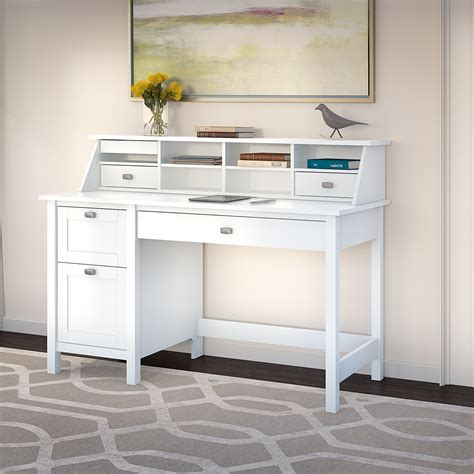 Get White Desk With Drawers 