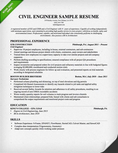 civil engineering resume sample teacher resume examples