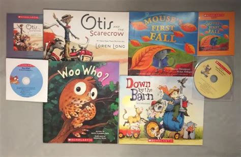4 Titles Fall Scholastic Listening Centers Book And Cd Please Read