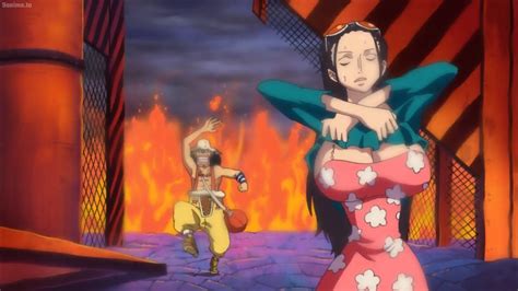 Nico Robin Decides To Take Off Her Clothes Because Of The Heat One Piece Youtube