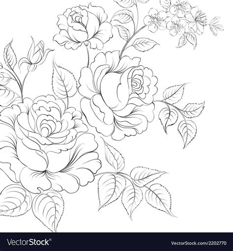 Select from printable crafts of cartoons, nature, animals, bible and many more. Bouquet of roses iolated on white background. Vector ...