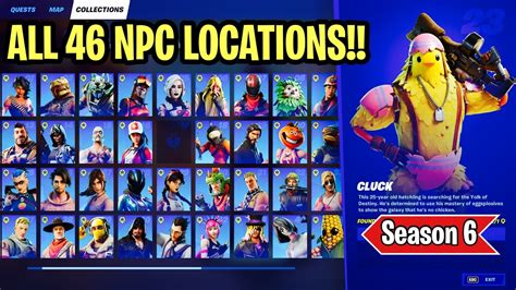 All 46 Npcs Bosses And Characters Locations In Fortnite Chapter 2 Season