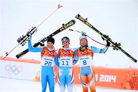 Winners Of The Competition In Alpine Skiing At The Olympics In Sochi