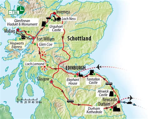 Die urwüchsige landschaft mit pittoresken burgruinen in mystisch anmutenden landschaften und der raue charme kleiner küstenorte locken viele touristen ins land. Rundreise Schottland - auf magischen Spuren von Harry ...