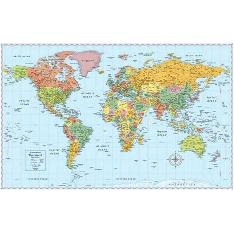 Rand Mcnally World Wall Mapsignature Edition On Ebid United States