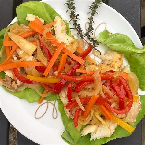 Snapper Escovitch Lettuce Wraps By Millie Peartree Recipes Ww Usa