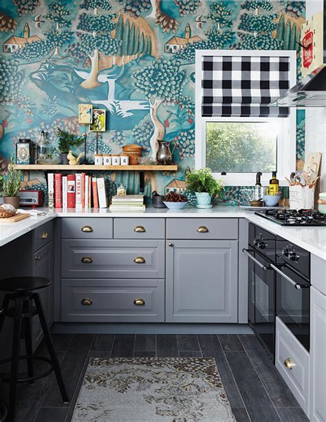 House And Home 10 Kitchens That Wow With Wallpaper