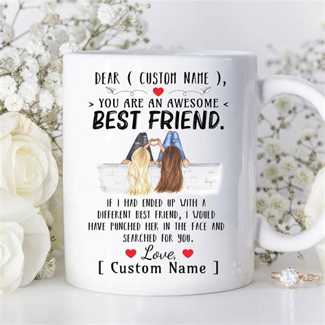 Personalized Best Friend Mug Best Friends Forever Bestie T Etsy