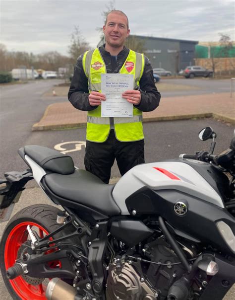 George Passes DAS Module 2 First Time – Sedgemoor Motorcycle Training