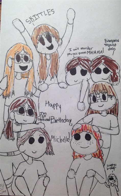 I Drew A Card For My Friends Birthday Enjoy By Csksquiddy2000 If