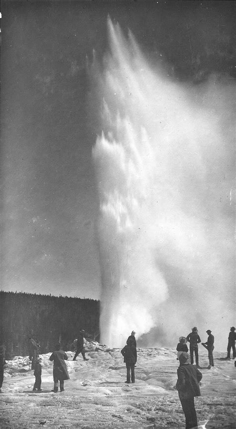 Old Faithful Geyser Erupting C1878 Us Geological Survey