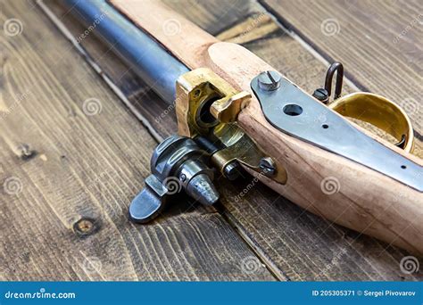Old Musket Gun Mechanism Royalty Free Stock Image