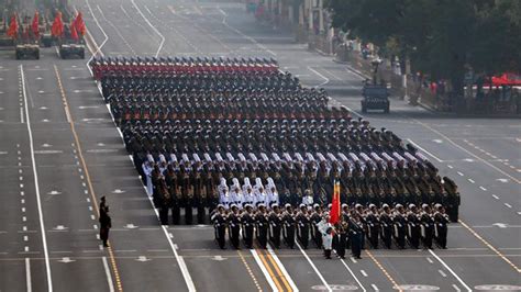 15 Foot Formations March In Chinas National Day Military Parade Cgtn
