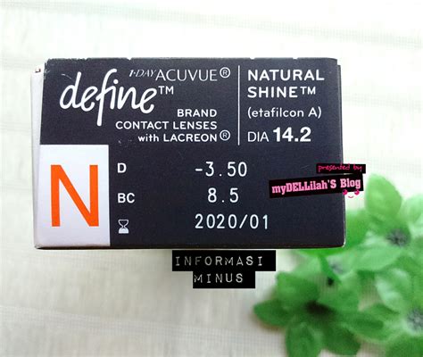 Product Review 1 Day Acuvue Define Natural Shine Vivid Style