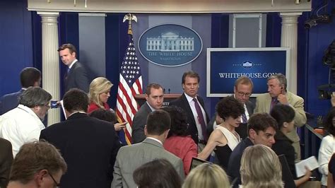 White House Press Room Evacuated After Threat Us News Sky News