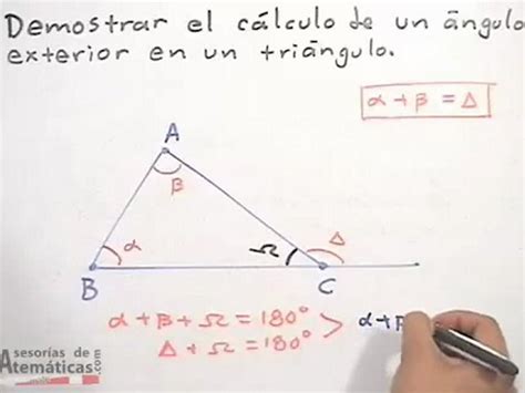 Introducir 62 Imagen Como Calcular Un Angulo Interior De Un Triangulo