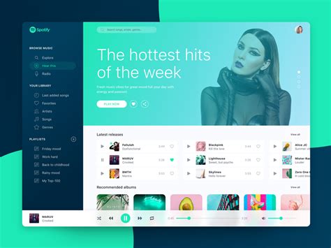 See screenshots, read the latest customer reviews, and compare ratings for spotify music. Spotify Desktop App Redesign Freebie - Download Sketch ...