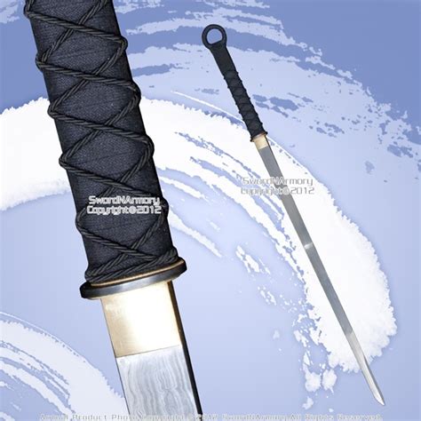 Munetoshi Handmade 1060 Folded Steel Chinese Korean Sword Ring Pommel