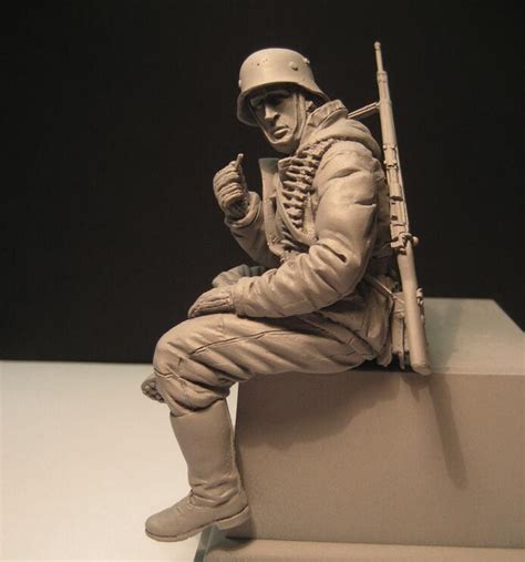 116 Scale Resin Figure German Army 120mm In Model Building Kits From