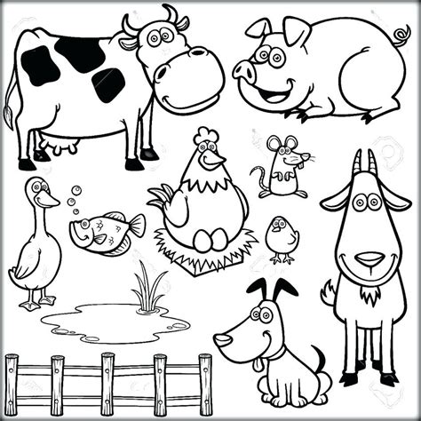 Preschool Farm Animal Coloring Pages At Getdrawings Free